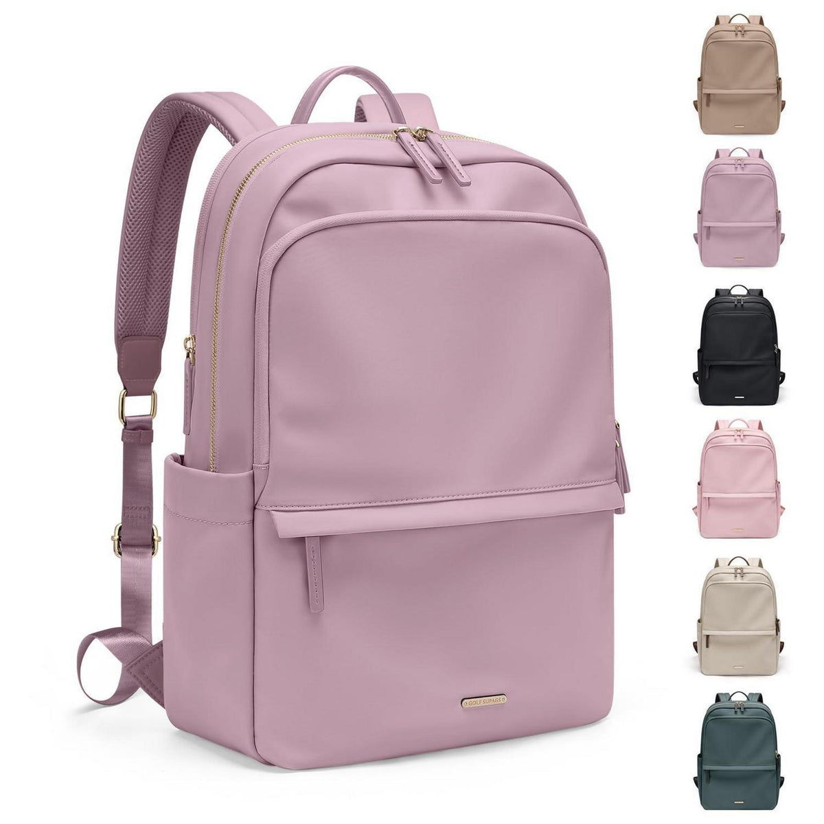Laptop Rucksack Damen 15.6 Zoll Rosa Lila – Casual Daypack für Arbeit & Reisen