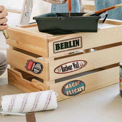 Retro Vintage Reise Aufkleber Set – 36 Stück für Koffer & Co.