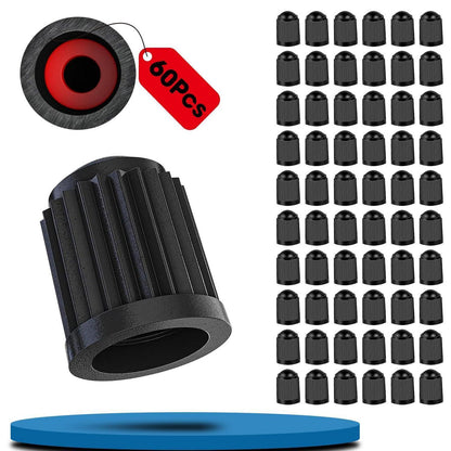 60x Ventilkappen für Reifen – Luftdicht, Universal & Robust
