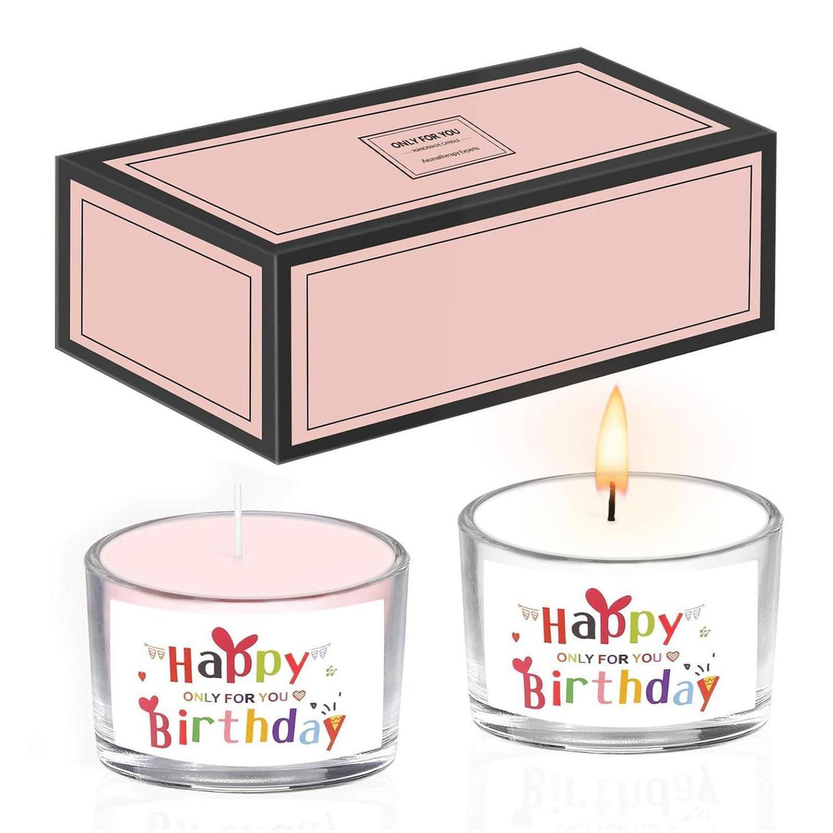Duftkerze Geburtstag Geschenk Milchmüsli & Rose