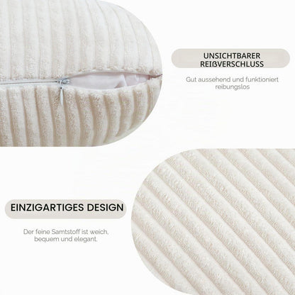 Cord Kissenbezug 40x60 cm Beige