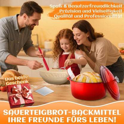 Gusseisen Brotbacktopf 26cm mit Deckel & Zubehör