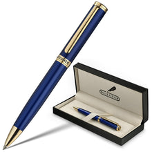 Gelschreiber Blaulack 24K Gold – Luxus Geschenkset