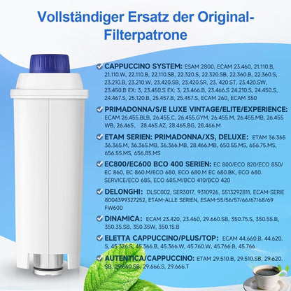 Wasserfilter für De'Longhi Kaffeeautomaten (12er Pack)