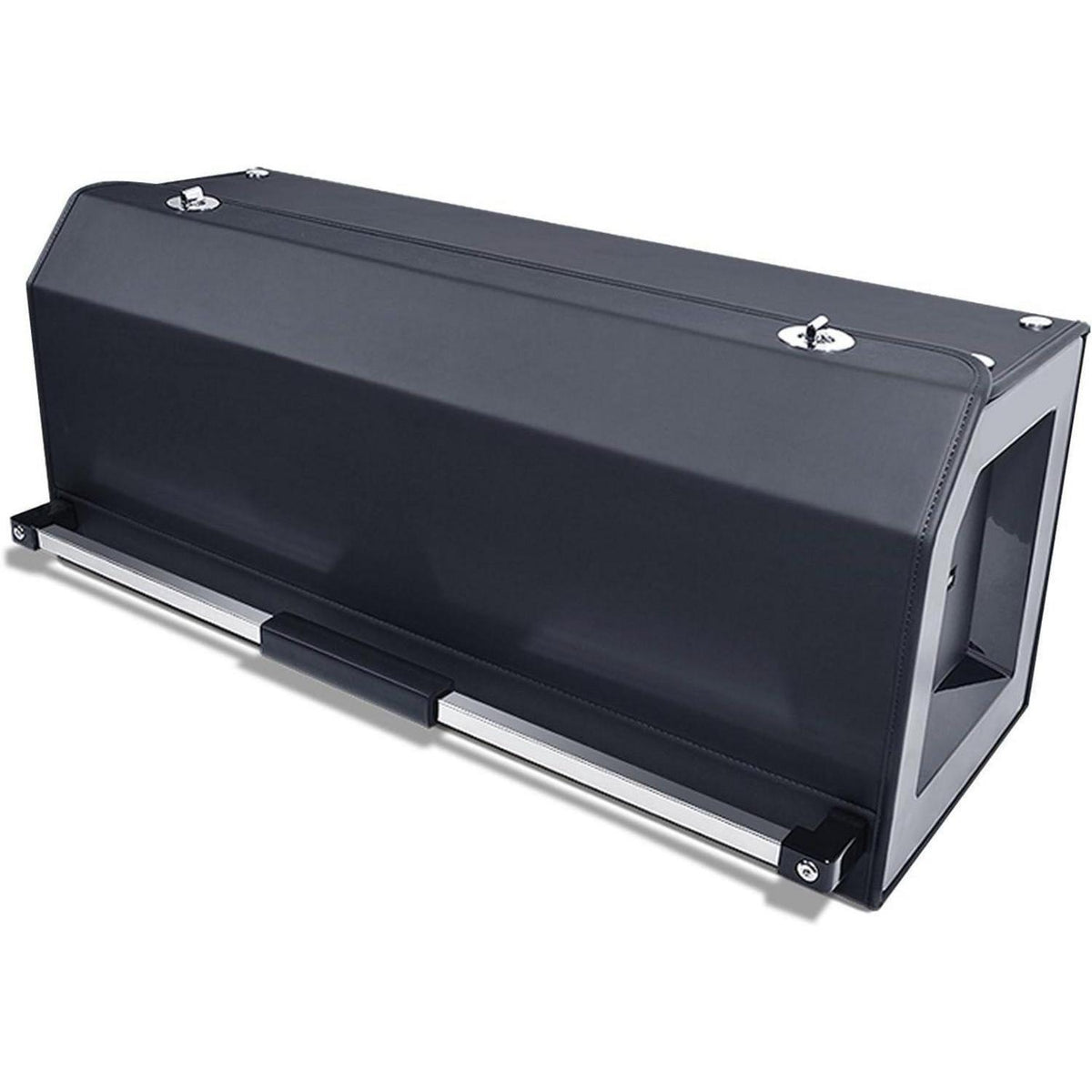 Leder Kofferraum Organizer mit Deckel – 68x29x31cm Schwarz