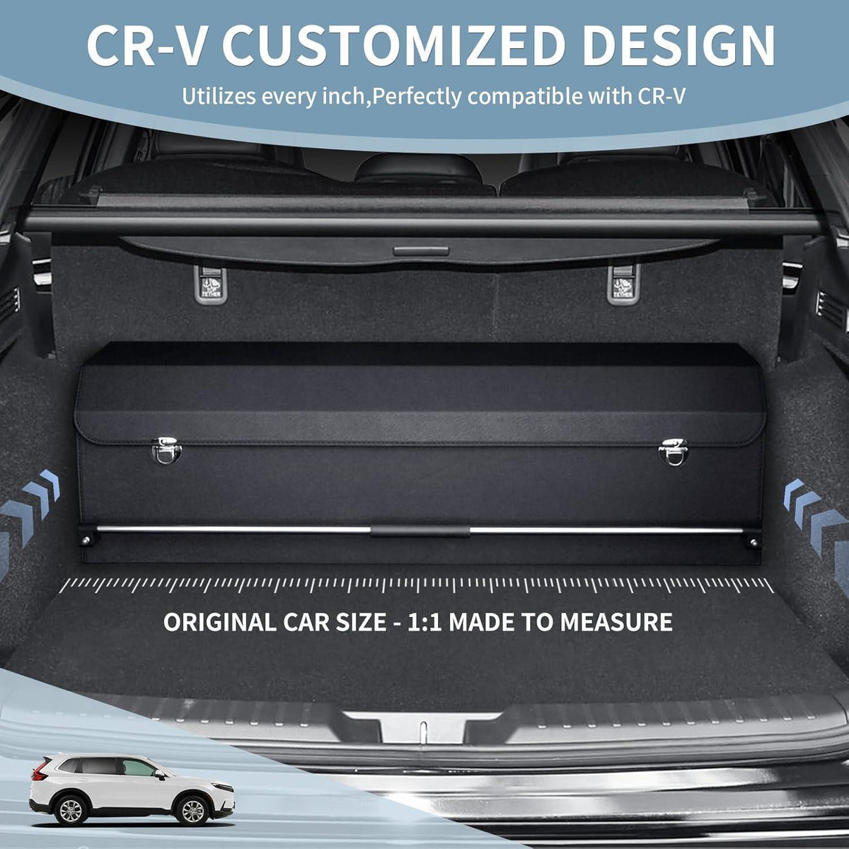 XXL Auto Kofferraum Organizer 90L mit Deckel & Griff