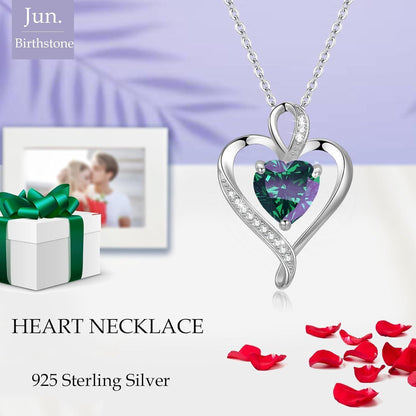 Silber Herz Halskette Damen 925 Sterling Silber Geschenk