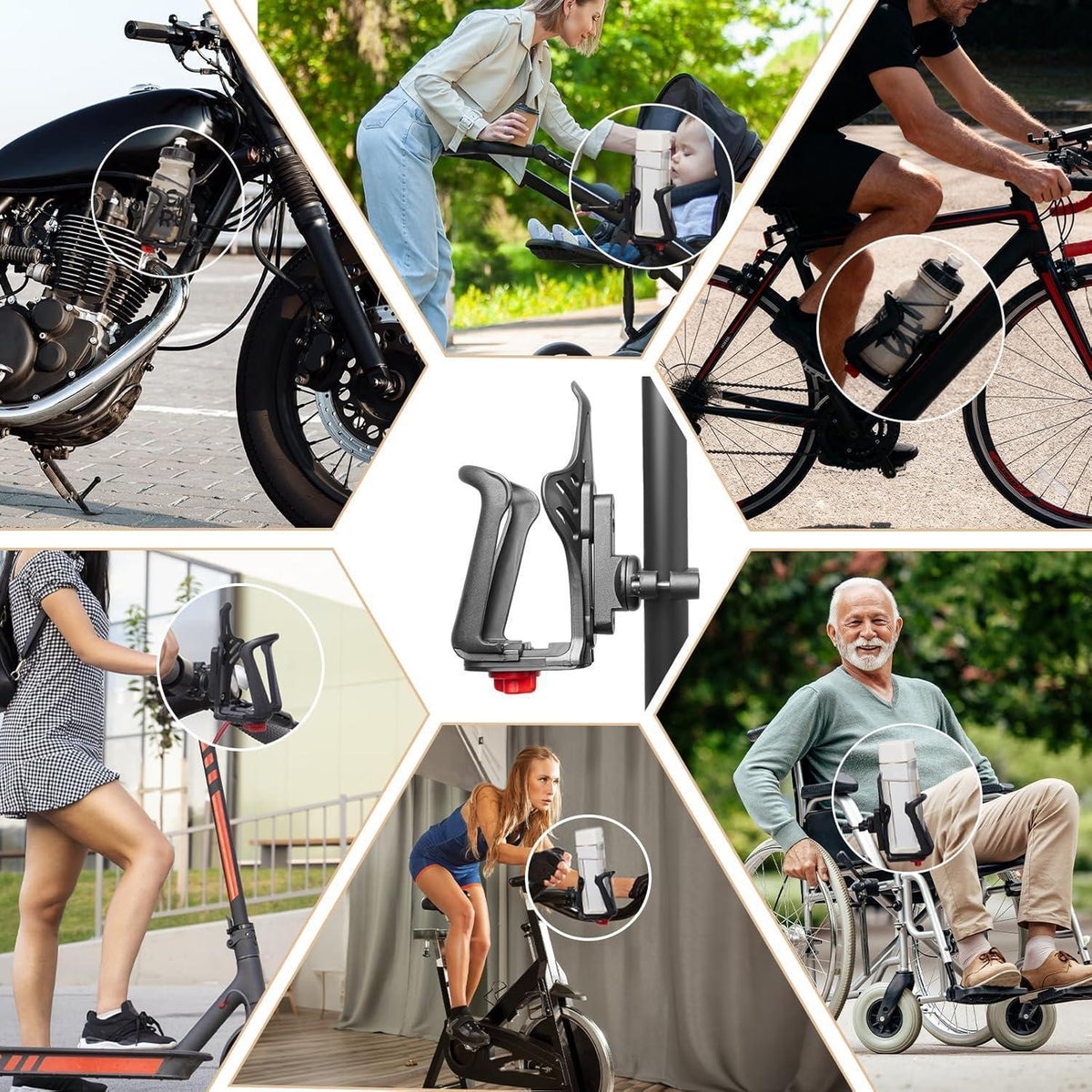 Drehbarer Fahrrad Flaschenhalter für E-Bike & Co.