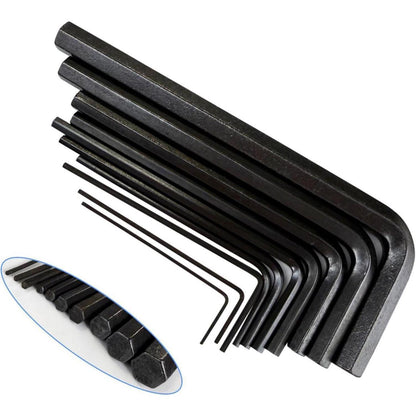 Sechskantschlüssel Set 10-teilig, 0,7-6mm, Legierter Stahl