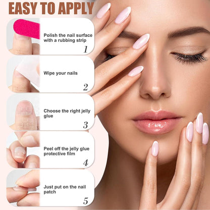 French Press on Nails Rosa Ballett Glitzer – Künstliche Nägel zum Aufkleben