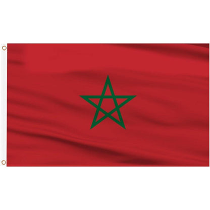 Marokko Flagge 150x90cm – Nationalflagge mit Ösen