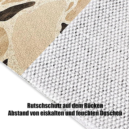 Rutschfeste Duschmatte 110x110 cm – Steinmuster & Zuschneidbar