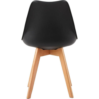 8 Esszimmerstühle skandinavisch, schwarz & braun