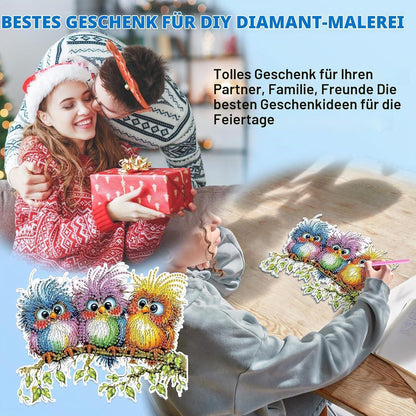 5D Diamond Painting Vogel Anhänger - Bastelset für Erwachsene & Kinder