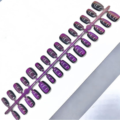 3D Cat Eye Press On Nails – 15 Größen, Soft Gel, 5 Farben