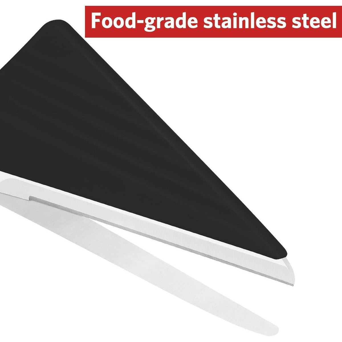 Pizzaschere mit Spachtel, Edelstahl, 27 cm, Rot/Schwarz