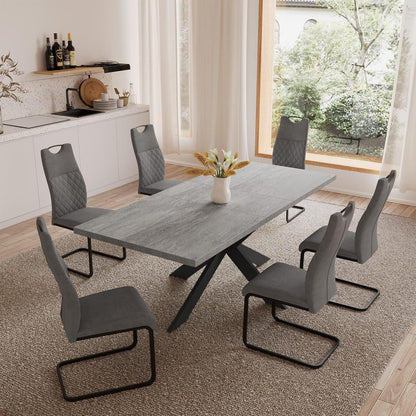 Ausziehbarer Esstisch mit 6 Stühlen – Modernes Esszimmer Set