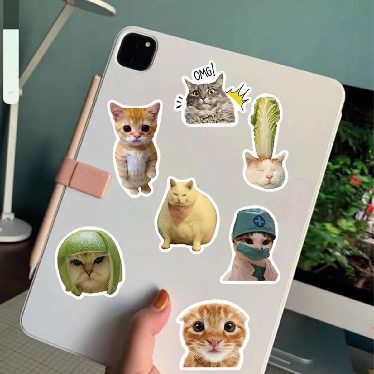100 Katzen Meme Aufkleber – Wasserdicht & Kreativ