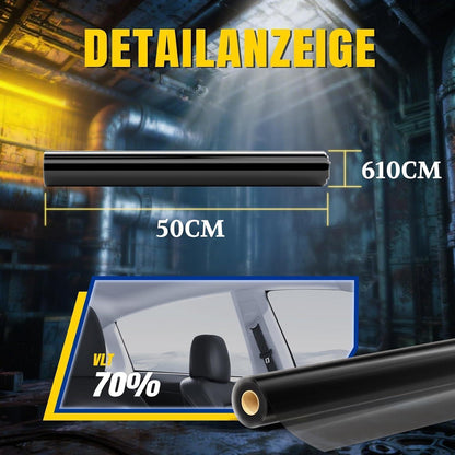 Auto-Tönungsfolie 70% VLT – Universalgröße 458x61cm