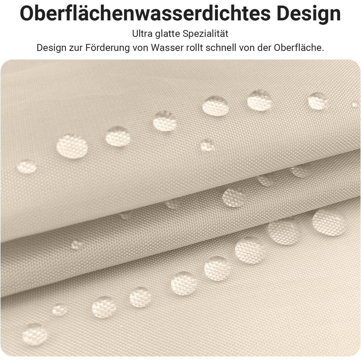 Duschvorhang Beige 210x200 cm Textil Wasserabweisend Waschbar
