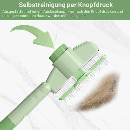 2x Selbstreinigender Flohkamm für Katzen & Hunde