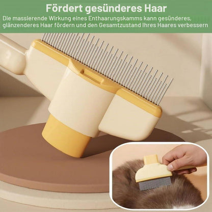 2x Selbstreinigender Flohkamm für Katzen & Hunde