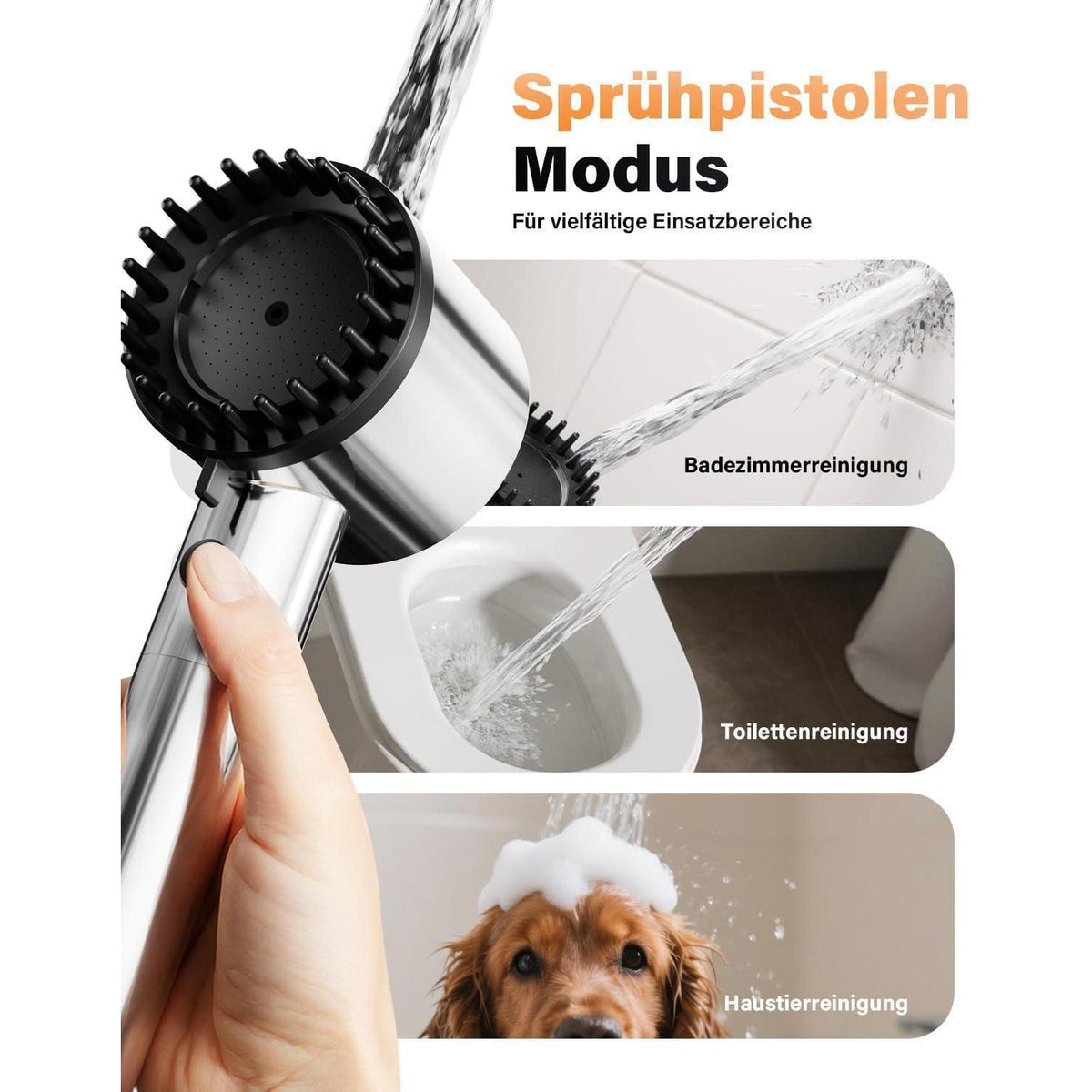 Filter Duschkopf Hochdruck | 5 Modi & Wassersparend