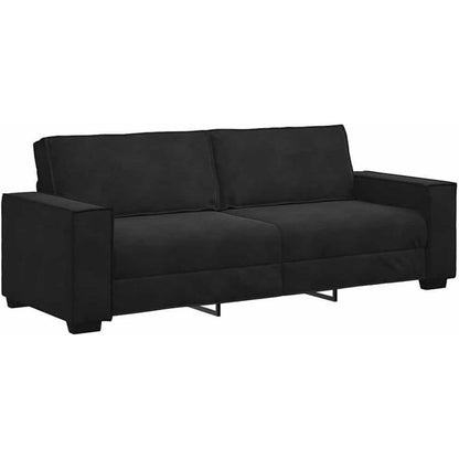 3-Sitzer Sofa Schwarz 220 cm – Modernes Polster Sofa