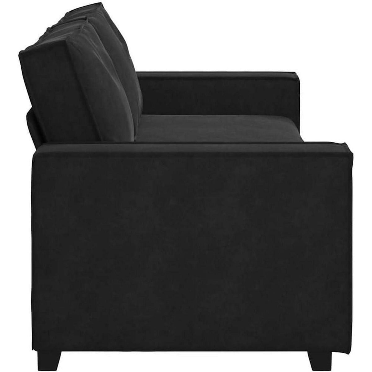3-Sitzer Sofa Schwarz 220 cm – Modernes Polster Sofa