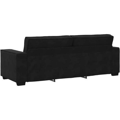 3-Sitzer Sofa Schwarz 220 cm – Modernes Polster Sofa