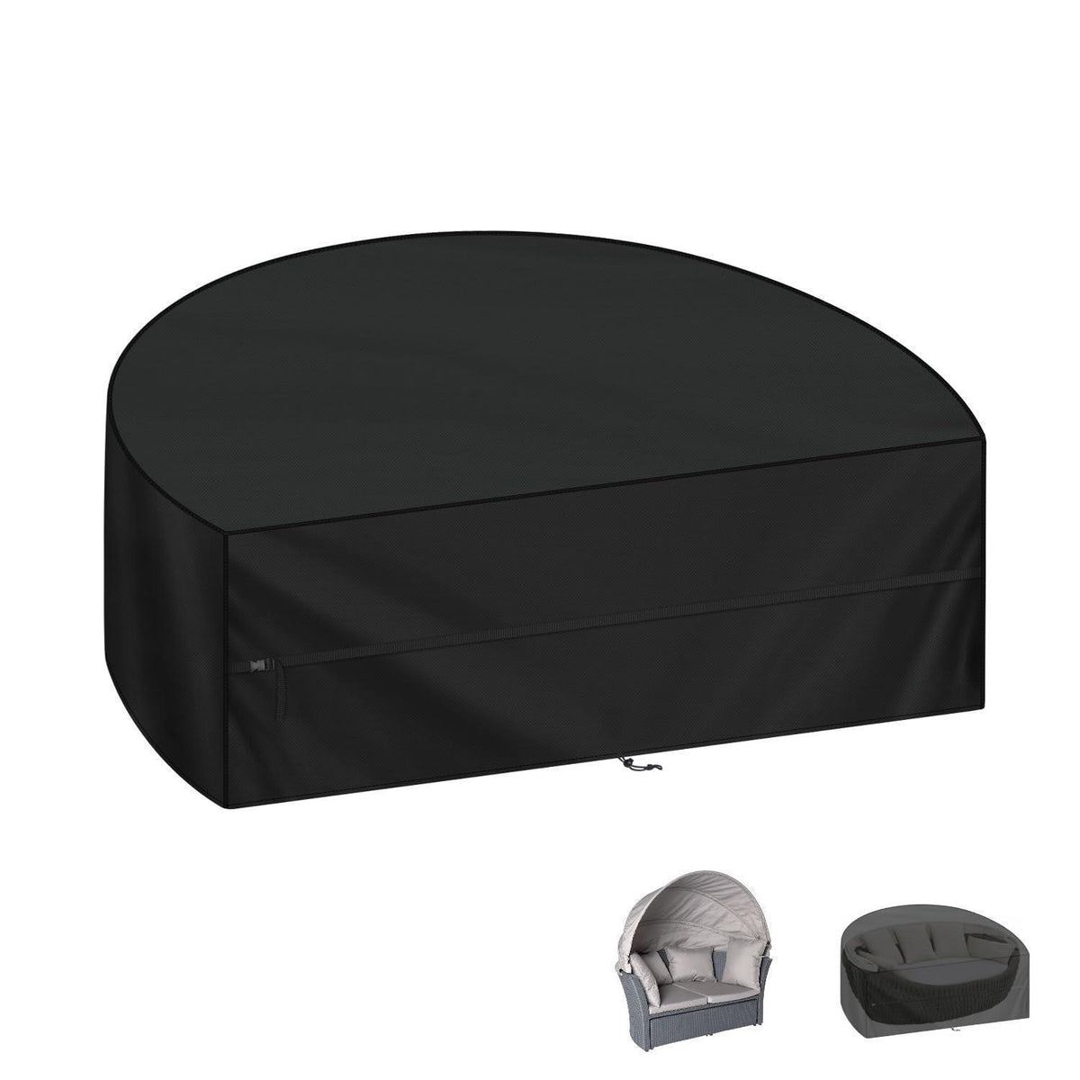 Wasserdichte Sonneninsel Abdeckhaube 180x90x80cm – Winterfest & UV-Schutz