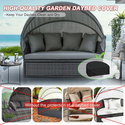 Wasserdichte Sonneninsel Abdeckhaube 180x90x80cm – Winterfest & UV-Schutz