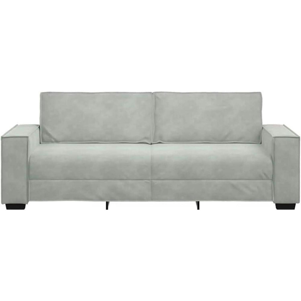 3-Sitzer Sofa 220 cm – Hellgrau, Modernes Polster Sofa