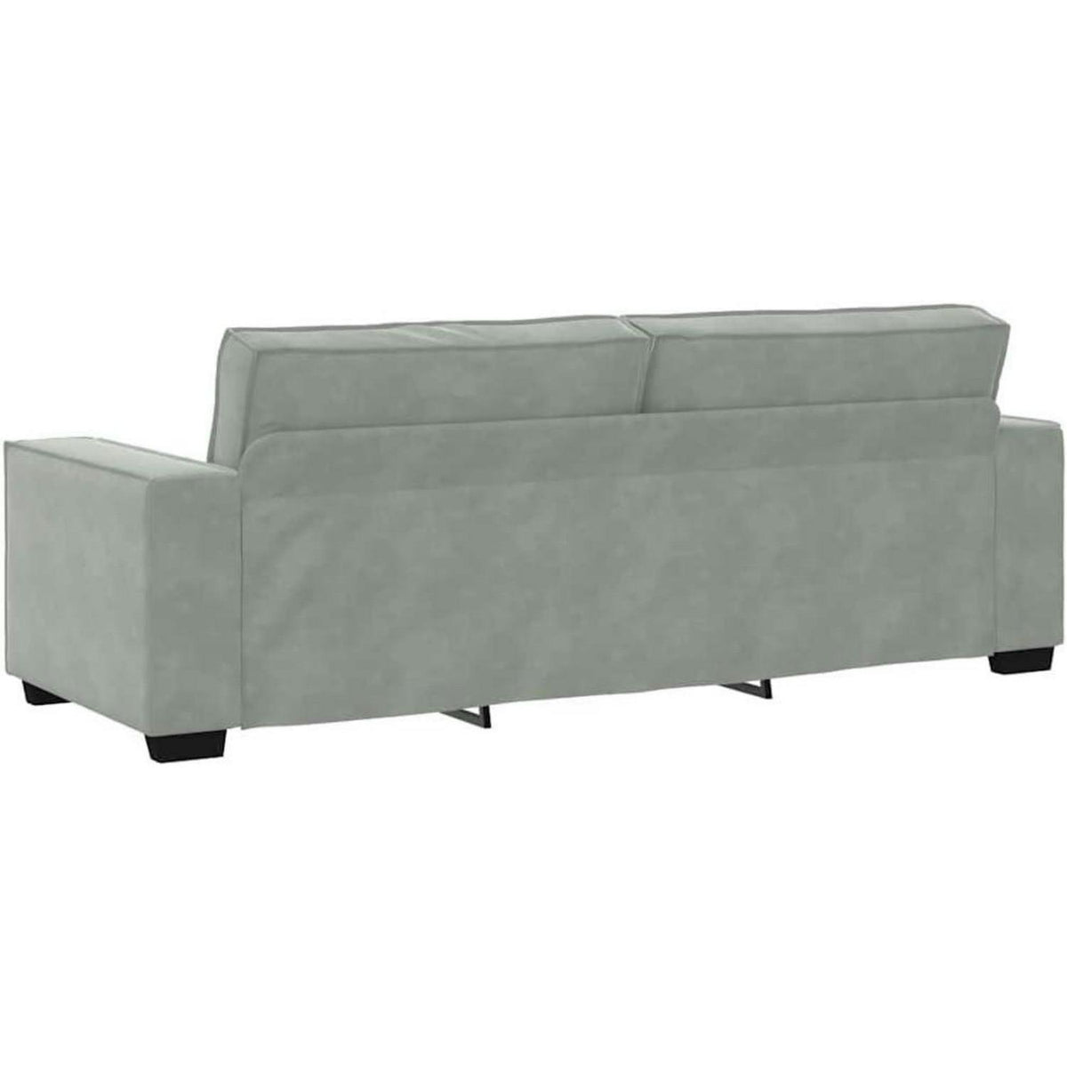 3-Sitzer Sofa 220 cm – Hellgrau, Modernes Polster Sofa