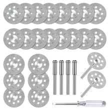Diamant Trennscheiben Set 22mm für Rotationswerkzeug mit Dornen