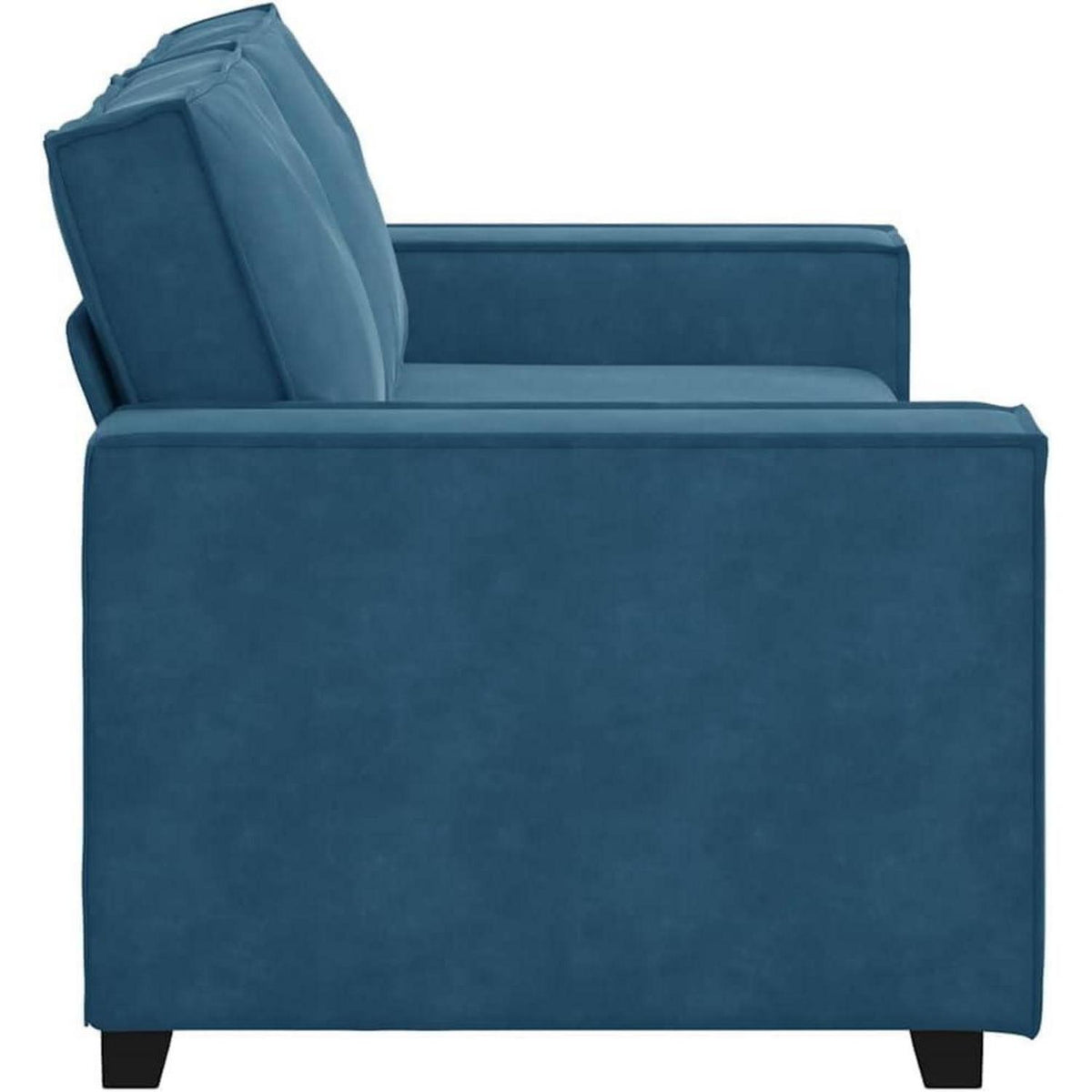 2-Sitzer Sofa Stoff Blau, 140 cm – Modernes Mini Sofa