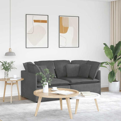 IKAYAA 2-Sitzer Sofa Dunkelgrau – Modernes Design, 200x100x64 cm