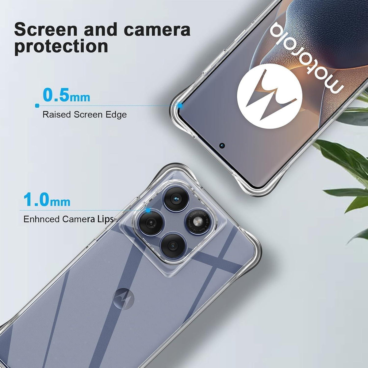 Transparente Hülle für Motorola Moto Edge 60/60 Fusion, Ultra Dünn