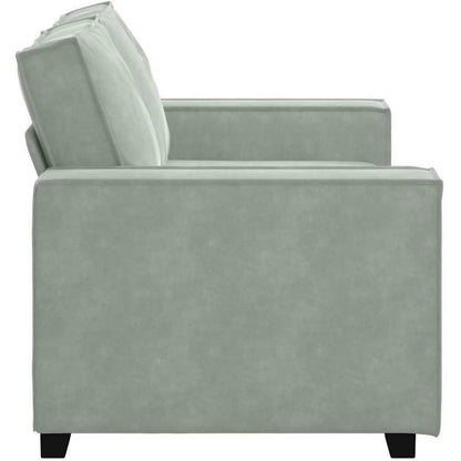 IKAYAA 2-Sitzer Sofa Stoff, 120cm – Modernes Mini Sofa in Hellgrau