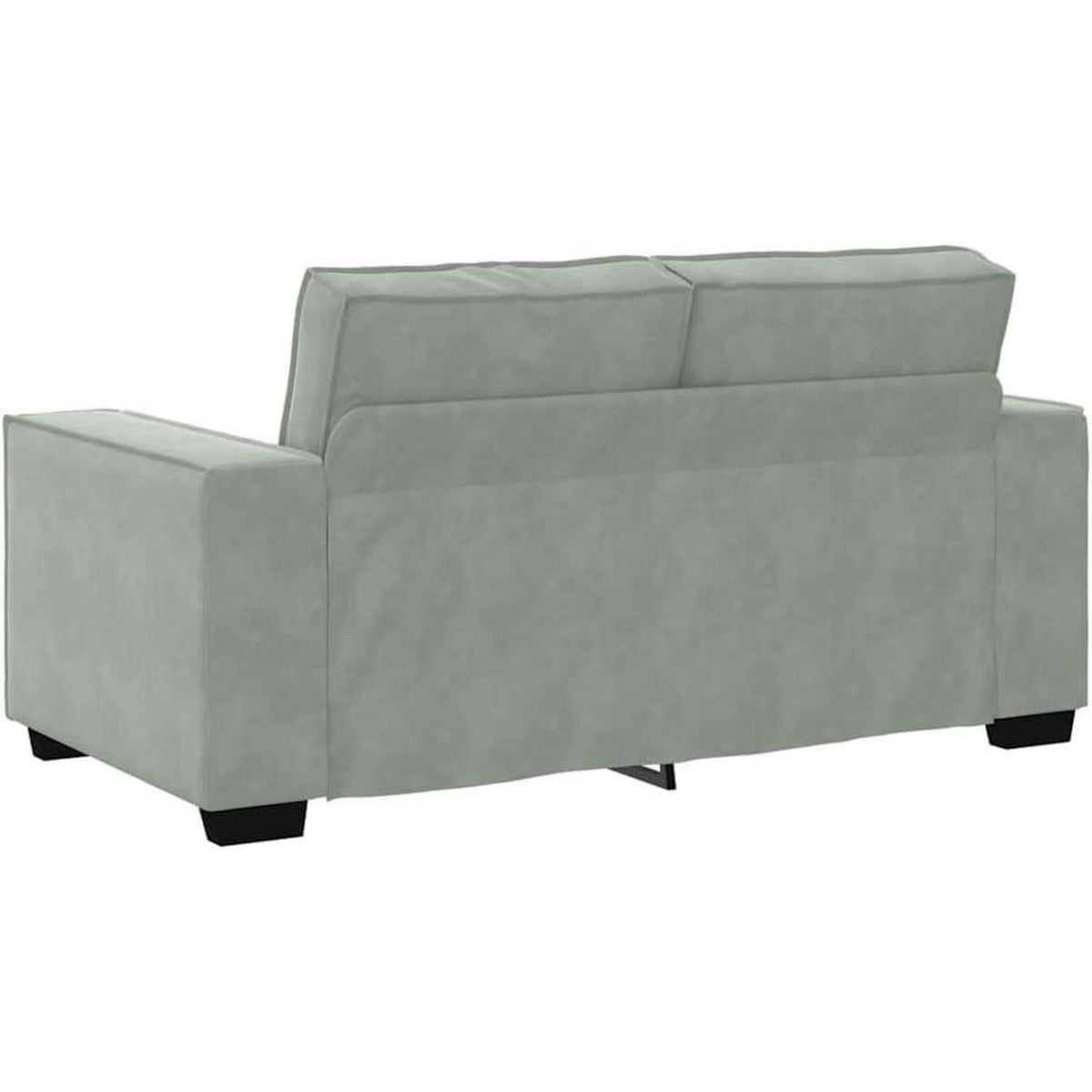 IKAYAA 2-Sitzer Sofa Stoff, 120cm – Modernes Mini Sofa in Hellgrau