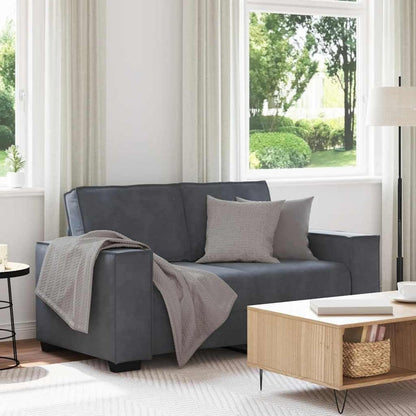 Modernes 2-Sitzer Sofa Dunkelgrau – 120 cm Mini Couch