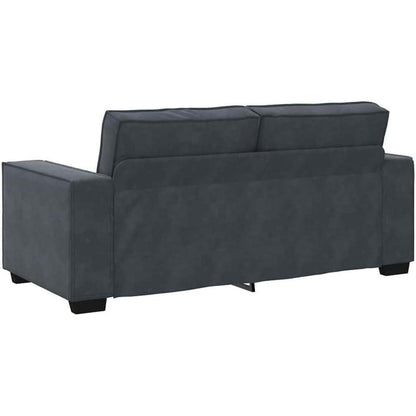 IKAYAA 2-Sitzer Sofa Dunkelgrau – Modernes Mini Sofa 140cm