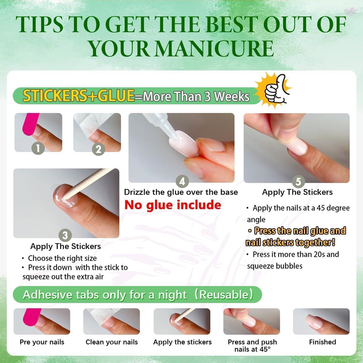 Marineblau Press On Nails - Kurze, Eckige Falsch Nägel zum Aufkleben