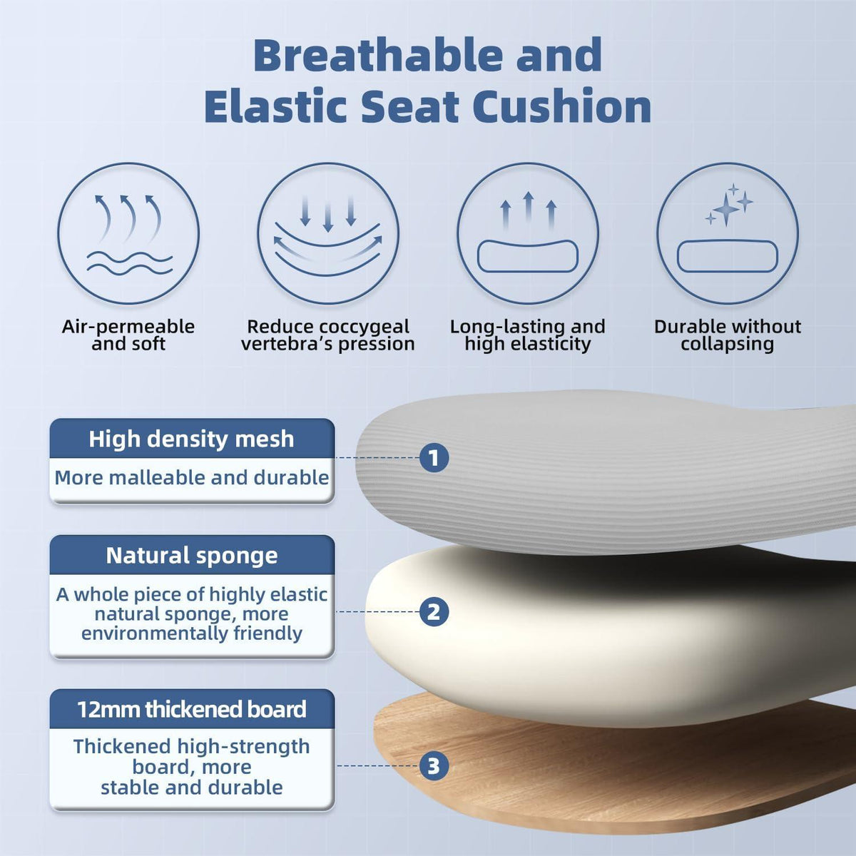 Ergonomischer Bürostuhl mit Verstellbarer