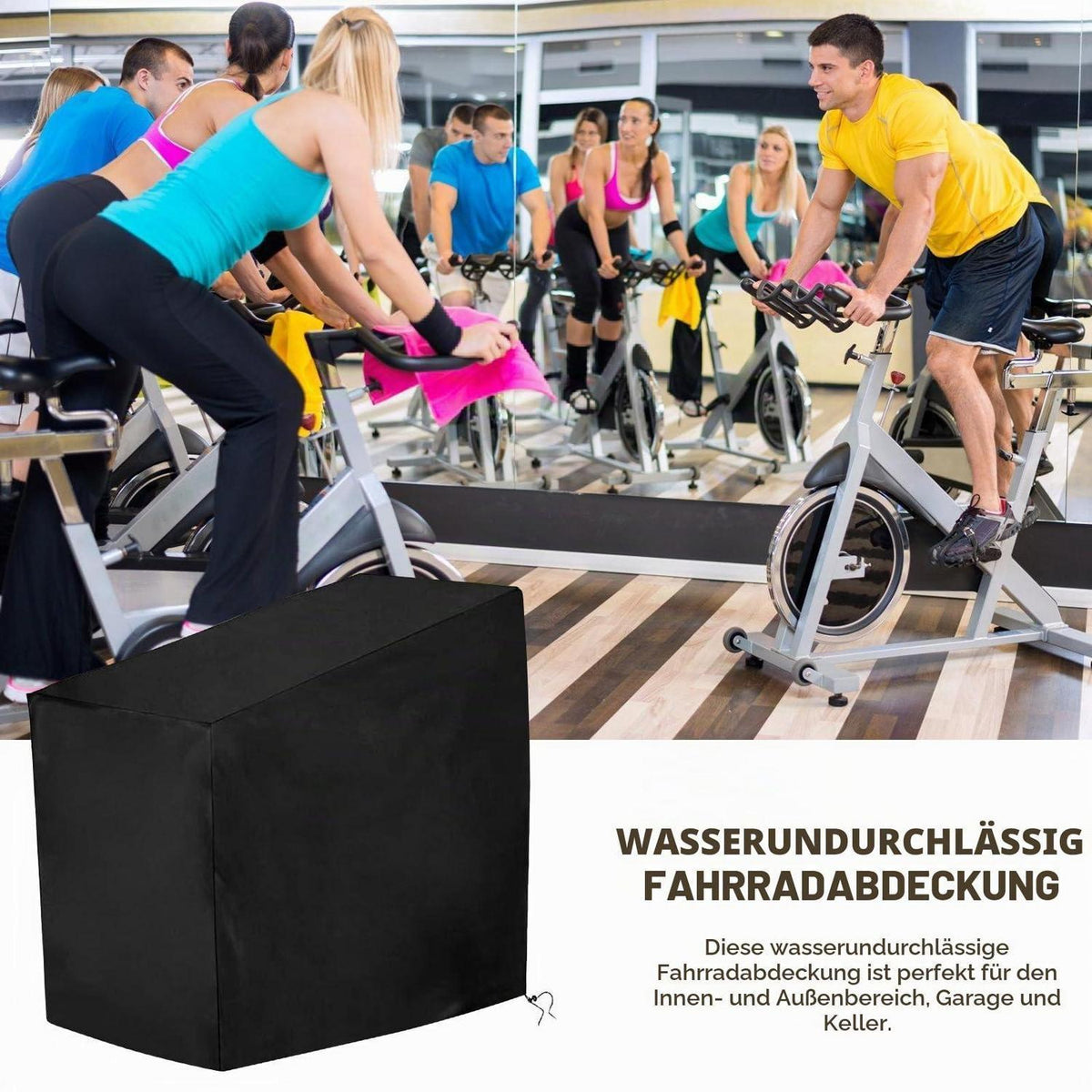 Wasserdichte Fahrradhülle – Schutzhülle für Heimtrainer & Outdoor