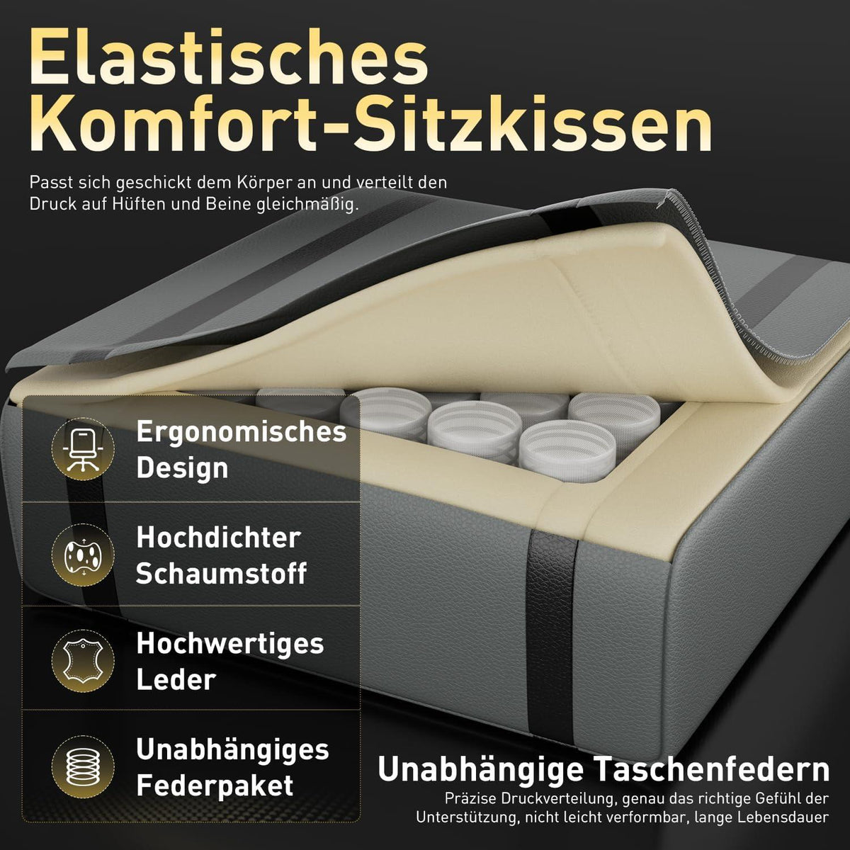Gaming Stuhl Racing Bürostuhl Gamer Stuhl Komfortable Kopfstütze