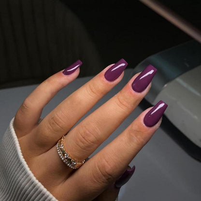 Press On Nails Mandel Beere – Lange Acryl Nägel zum Aufkleben