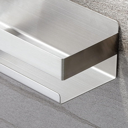 Duschablage Edelstahl ohne Bohren – Selbstklebend, Rostfrei, Silber Matt