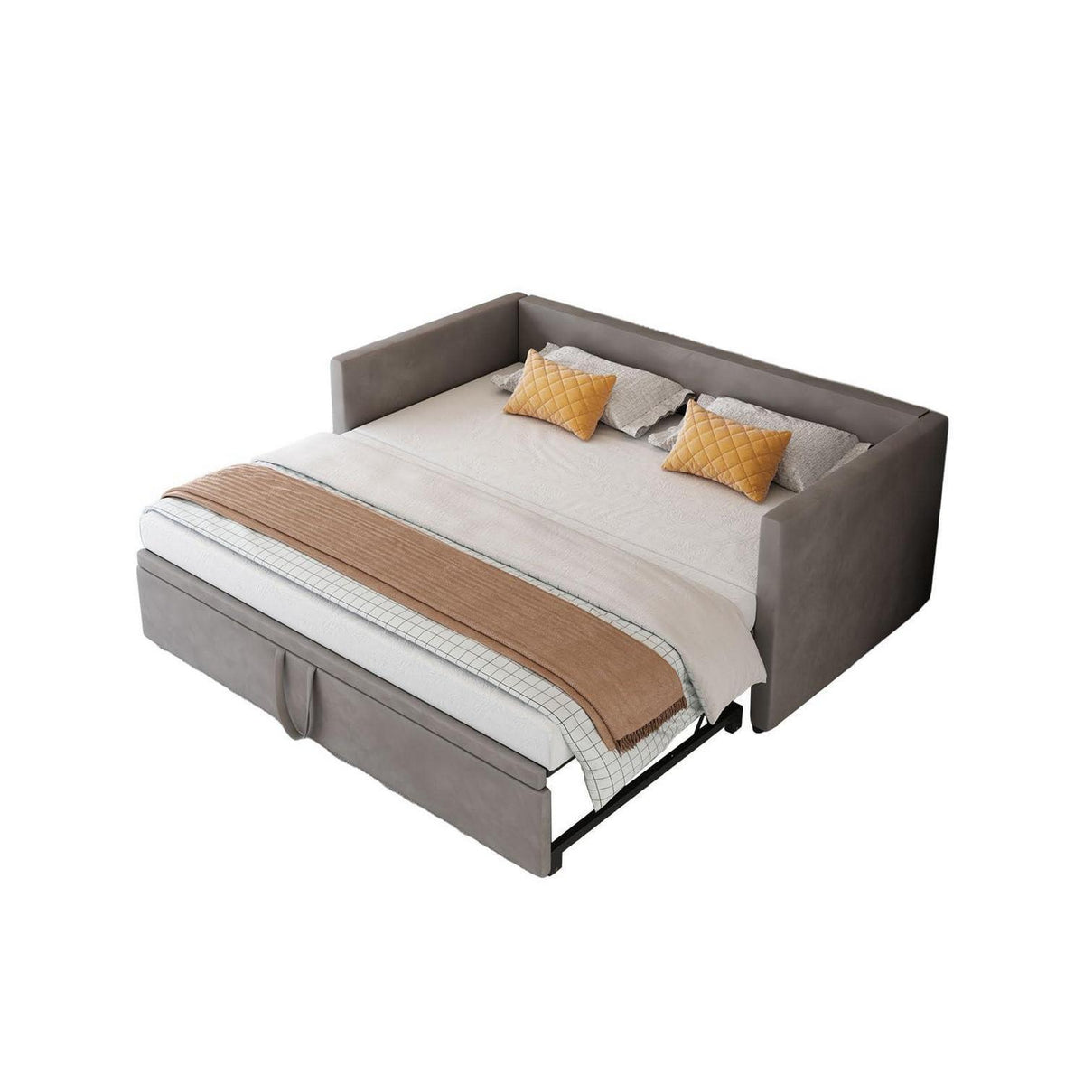 Convertible Schlafsofa 180x200 cm mit Lattenrost & Bettrahmen
