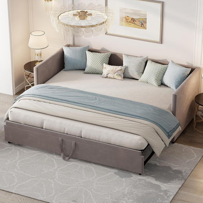 Convertible Schlafsofa 180x200 cm mit Lattenrost & Bettrahmen